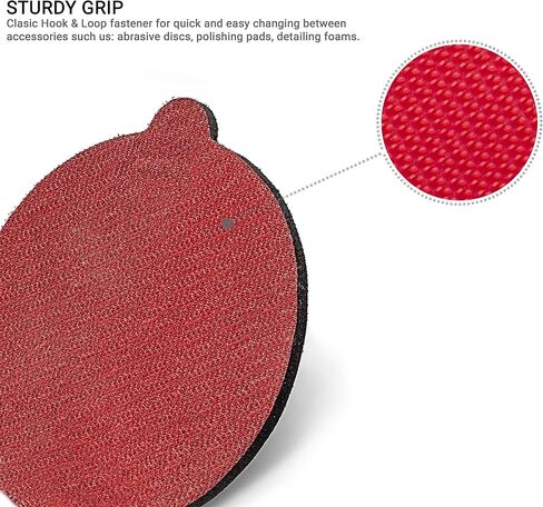 Glass Polish 15917 Flexible Hand Sanding Holder for 4.5 inch Hook & Loop Grip Abrasive Discs - Ø 4.5 inch in Saudi Arabia