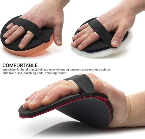 Glass Polish 15917 Flexible Hand Sanding Holder for 4.5 inch Hook & Loop Grip Abrasive Discs - Ø 4.5 inch in Saudi Arabia