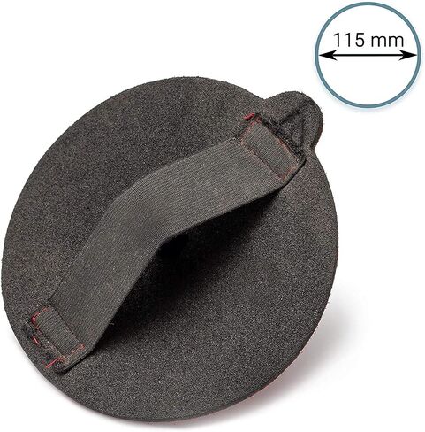 Glass Polish 15917 Flexible Hand Sanding Holder for 4.5 inch Hook & Loop Grip Abrasive Discs - Ø 4.5 inch in Saudi Arabia