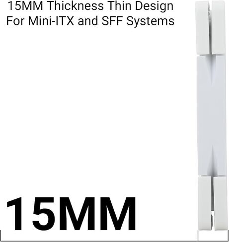 Thermalright TL-C12015W-S CPU Fan 120mm Case Fan, Quiet PWM Computer Fan ARGB, 15mm Slimline Cooler Fan, CPU Cooling Fan(White ARGB) in Saudi Arabia