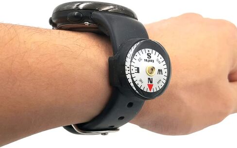 Mini Luminous Button Compass for Watch Band Lanyard in Saudi Arabia
