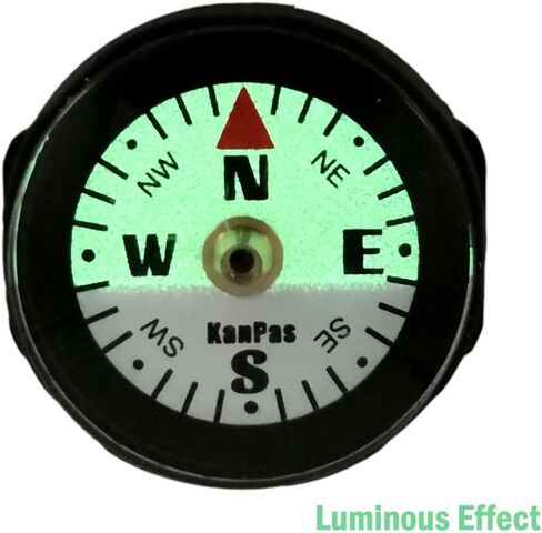 Mini Luminous Button Compass for Watch Band Lanyard in Saudi Arabia