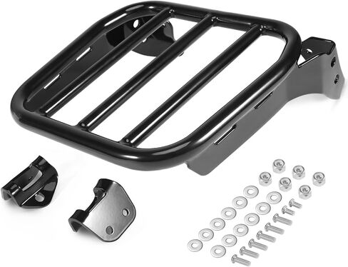 رف الأمتعة الرياضي متوافق مع Holdfast Sissy Bar Uprights Fit 2018-Up Harley Davidson Deluxe FLDE Softail Standard FXST Street Bob FXBB FXBBS Heritage Classic FLHC FLHCS Slim FLSL FLI in Kuwait