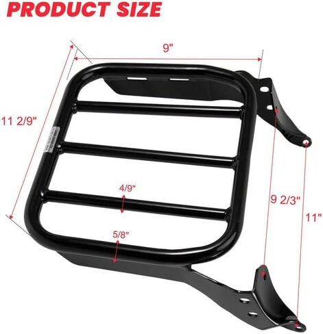 رف الأمتعة الرياضي متوافق مع Holdfast Sissy Bar Uprights Fit 2018-Up Harley Davidson Deluxe FLDE Softail Standard FXST Street Bob FXBB FXBBS Heritage Classic FLHC FLHCS Slim FLSL FLI in Kuwait