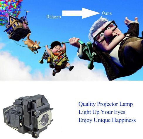 مصباح بديل EH-TW480 EH-TW550 EX3210 EX3212 EX5210 EX6210 EX7210 H428A H428B H429A H431A H432A H433A H433B H435B H435C H436A H518A H534B مع مبيت لـ ELP-LP67 (E-LP67) in Kuwait