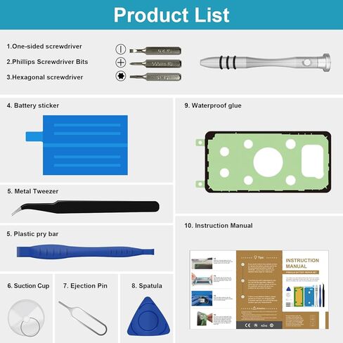 بطارية Galaxy Note 5، بطارية بديلة عالية السعة 5000 مللي أمبير في الساعة لهاتف Samsung Galaxy Note 5 N920 N920V N920A N920T N920P N920R4 مع أدوات إصلاح، EB-BN920ABE in Kuwait