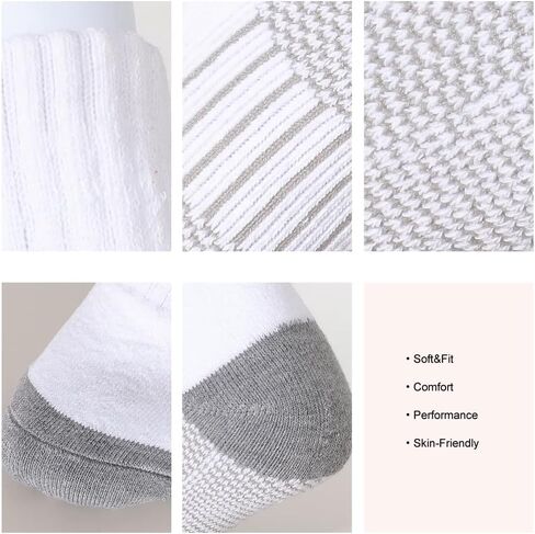 Men’s 10Pack Athletic Socks,Comfy Cotton Full Cushion Casual Ankle Socks in Saudi Arabia