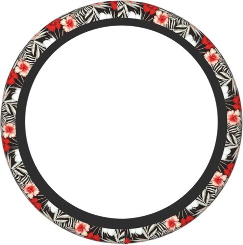 Daisy Floral Fashion Flower Steering Wheel Cover for Women Men Girls Car Accessories Decor Anti-Slip Neoprene Auto Steering Wheel Covers Protector Universal 15 Inch in Kuwait