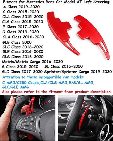 TTCR-II Steering Wheel Paddle Shifter Extension for Mercedes A/G Class s2019-2022, C/CLS 2015-2021, E/SL/SLC 2017-2020, GLA/GLC/GLE/S 2016-2022, GLS 2017-2021, Aluminum Shift Paddle Extender in Saudi Arabia