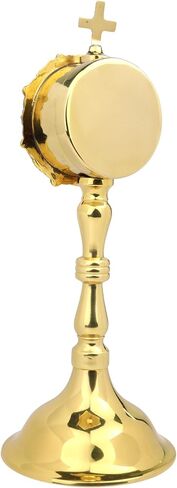 Needzo Mini Brass Reliquary، تذكار ديني للآثار، الكنيسة التعبدية وعرض المنزل، 3 × 7.75 بوصة in Saudi Arabia