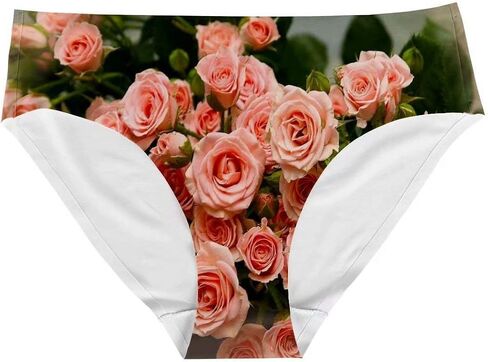 Floral Retro Print Pattern Soft Briefs Women Underwear Bikini Ladies Panties in Saudi Arabia