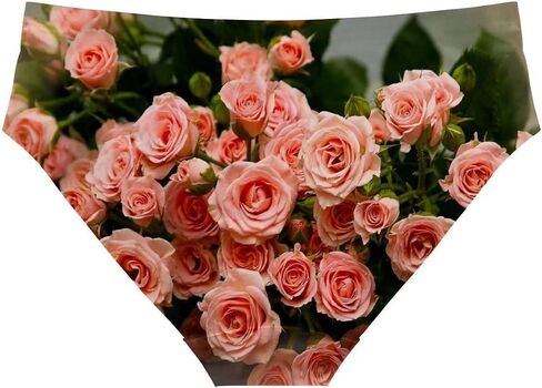 Floral Retro Print Pattern Soft Briefs Women Underwear Bikini Ladies Panties in Saudi Arabia
