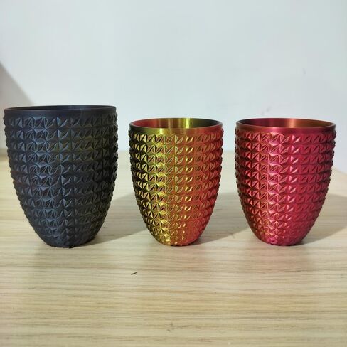 CC3D Silk Black/Red/Gold Triple Color Filament PLA Filament 1.75mm 1KG 3D Printer Filament Tricolor PLA Filament Shiny PLA Metallic Filament Silk PLA Black Red Gold 3 in 1 Filament in Kuwait
