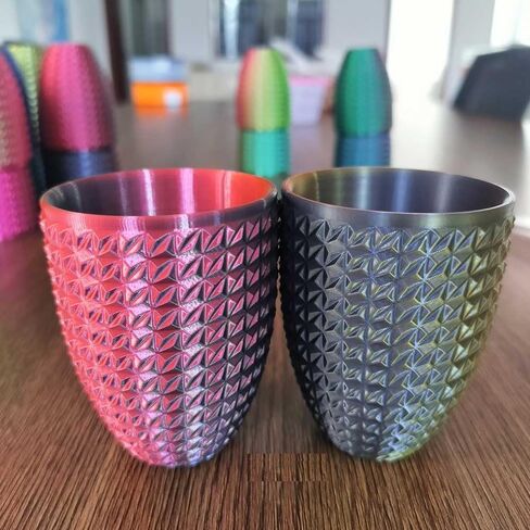 CC3D Silk Black/Red/Gold Triple Color Filament PLA Filament 1.75mm 1KG 3D Printer Filament Tricolor PLA Filament Shiny PLA Metallic Filament Silk PLA Black Red Gold 3 in 1 Filament in Kuwait