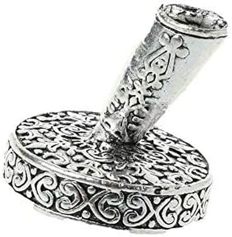 1Pcs Vintage Round Metal Insertion Pen Holder Feather Quill Dip Pens Base for School Office Supplies Student Gift in Saudi Arabia