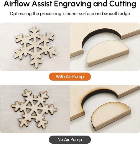 AlgoLaser Smart Air Assist for Laser Cutter and Engraver, 30 L/Min Output and Strong Airflow Air Assist Pump Kit or DIY KIT Laser Engraving Machine, Remove Smoke and Dust, Protect Laser Lens in Saudi Arabia