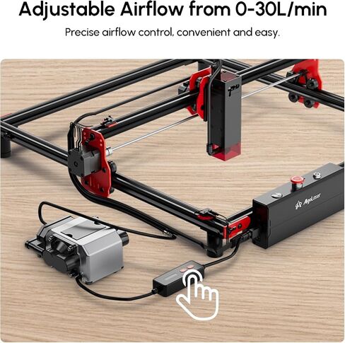 AlgoLaser Smart Air Assist for Laser Cutter and Engraver, 30 L/Min Output and Strong Airflow Air Assist Pump Kit or DIY KIT Laser Engraving Machine, Remove Smoke and Dust, Protect Laser Lens in Saudi Arabia