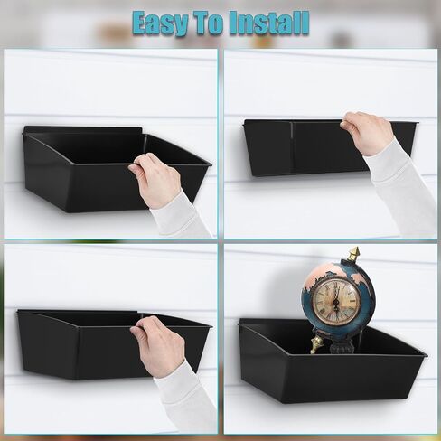 Sumnacon Slatwall Bins 4 Pcs Large Slatwall Organizer for Garage Plastic Slatwall Storage Bins for Storing Garage Accessories Multiple Stackable Slatwall Tool Organizer for Workshops,Shopping Malls in Saudi Arabia