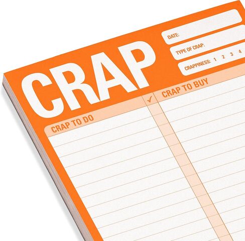 Knock Knock Crap Pad, To Do List Note Pad, 6 x 9-inches in Saudi Arabia