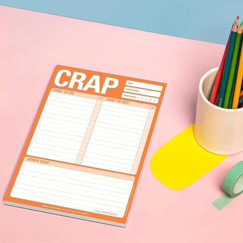 Knock Knock Crap Pad, To Do List Note Pad, 6 x 9-inches in Saudi Arabia