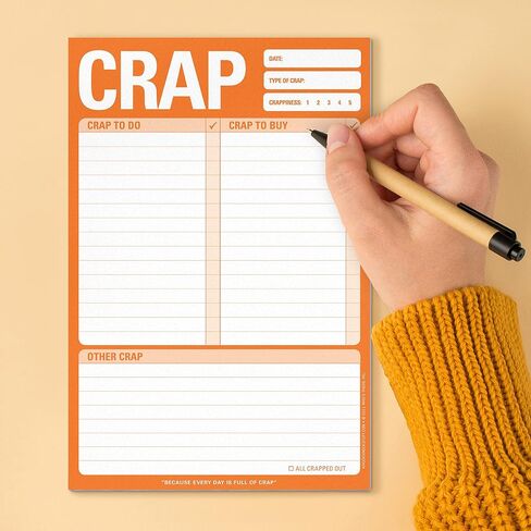 Knock Knock Crap Pad, To Do List Note Pad, 6 x 9-inches in Saudi Arabia