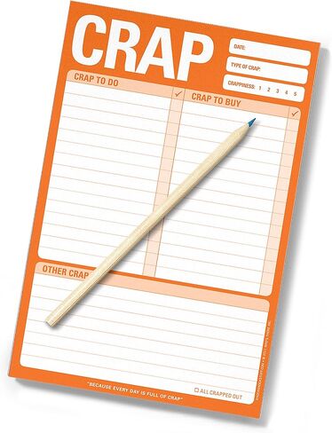 Knock Knock Crap Pad, To Do List Note Pad, 6 x 9-inches in Saudi Arabia