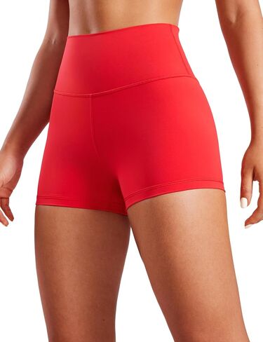 CRZ YOGA Womens Naked Feeling Biker Shorts - 3'' / 4'' / 6'' / 8'' / 10'' High Waist Yoga Workout Running Shorts Spandex in Saudi Arabia
