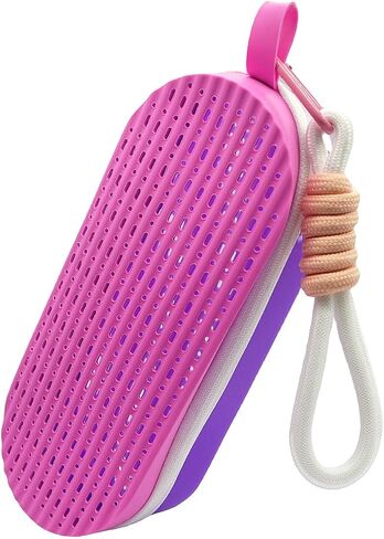 Swim Goggles Case with Carabiner Clip, Silicone Protective Case for Swim Goggles,Sunglasses,Eyeglasses Purple&Pink in Saudi Arabia