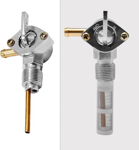 3/8 "NPT كروم الوقود بيتكوك 90 درجة الكوع الوقود إيقاف صمام استبدال لدراجة نارية هارلي in Saudi Arabia