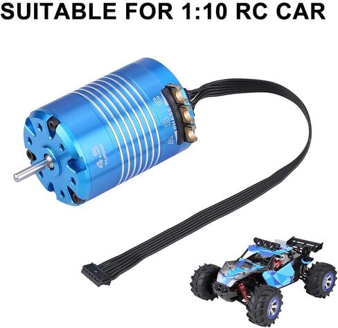 RC Car Motor, 2 Poles 540 4.5T/13.5T Sensored Brushless Motor RC Part for 1/10 Remote Control Car Accessory Parts(4.5T) in Saudi Arabia