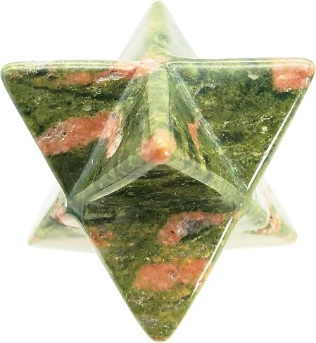 نجمة جمشت صغيرة طبيعية ميركابا، نحت حماية للشفاء طاقة هندسية ذات ثمانية نجوم مدببة كريستال نقطة تأمل موازنة 0.7 بوصة in Kuwait