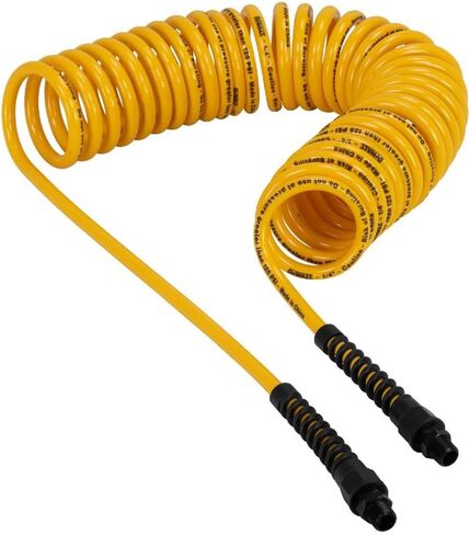 Dewalt DXCM012-0242 1/4 in. MNPT 25 ft. Polyurethane Recoil Hose With Bend Restrictors in Saudi Arabia