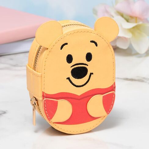 Disney® Leather Bag, Small Wallet Coin Purse Cute Travel Storage Case for Jewelry, Makeup, Airpod, Cosmetic | Gift for Women, Mom, Girlfriend (Minnie Mouse) in Kuwait