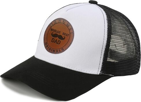 Fathers Day Hats Worlds Best Dad Trucker Hat Mens Baseball Cap Dad Gifts Birthday Gifts for Husband from Wife in Saudi Arabia