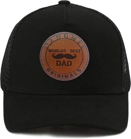 Fathers Day Hats Worlds Best Dad Trucker Hat Mens Baseball Cap Dad Gifts Birthday Gifts for Husband from Wife in Saudi Arabia