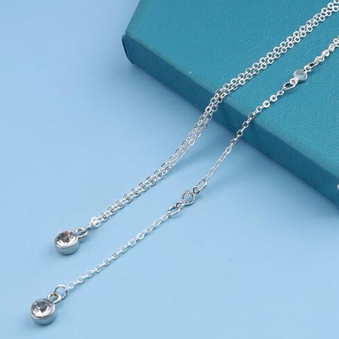 Boho Crystal Back Chain Necklace Rhinestone Backdrop Necklace Gold Cz Bridal Back Drop Chain Summer Beach Body Chain Body Jewelry for Women and Girls Gifts in Saudi Arabia
