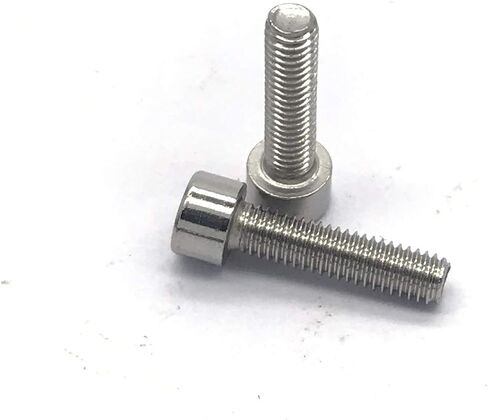 M3 x 12MM Hexagon Socket Head Cap Screws, Full Thread,Bright Surface,Stainless Steel,Hexagon Socket Head Cap Bolts (Metric, 100Pcs, M3X12mm, Silver) in Saudi Arabia