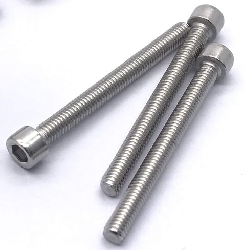 M3 x 12MM Hexagon Socket Head Cap Screws, Full Thread,Bright Surface,Stainless Steel,Hexagon Socket Head Cap Bolts (Metric, 100Pcs, M3X12mm, Silver) in Saudi Arabia