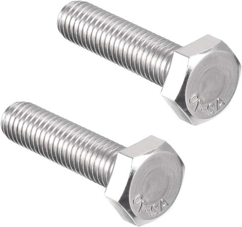 uxcell M8x40mm Hex Bolts 304 Stainless Steel Hexagon Left Hand Screw Bolt 2pcs in Saudi Arabia