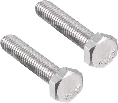 uxcell M8x40mm Hex Bolts 304 Stainless Steel Hexagon Left Hand Screw Bolt 2pcs in Saudi Arabia