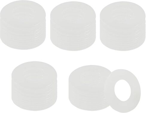 50Pcs Black Plastic Replacement Washer 0.71''/18mm OD,0.06'' Thickness M6 Nylon Flat Washer Gasket for Faucet Pipe Water Hose in Saudi Arabia