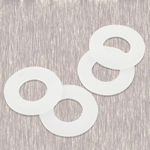 50Pcs Black Plastic Replacement Washer 0.71''/18mm OD,0.06'' Thickness M6 Nylon Flat Washer Gasket for Faucet Pipe Water Hose in Saudi Arabia