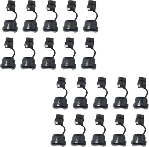 20PCS Anti Pull Power Cord Protection Clip Round Cable Strain Relief Bushing Grommet Suitable for Securing and Protecting Various Electrical Products Power Sockets Black in Saudi Arabia