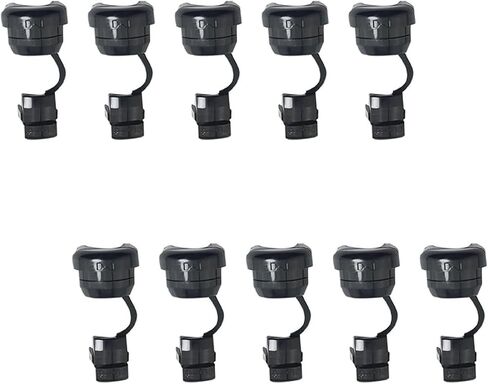 20PCS Anti Pull Power Cord Protection Clip Round Cable Strain Relief Bushing Grommet Suitable for Securing and Protecting Various Electrical Products Power Sockets Black in Saudi Arabia