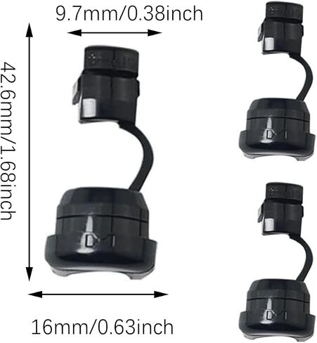20PCS Anti Pull Power Cord Protection Clip Round Cable Strain Relief Bushing Grommet Suitable for Securing and Protecting Various Electrical Products Power Sockets Black in Saudi Arabia