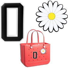 2pcs Number Charms for Bogg Bag, 0-9 Decorative Bogg Bag Charms, Bogg Bag Charms Insert Number Charms, Alphabet 3D Number for Personalizing Handbag DIY