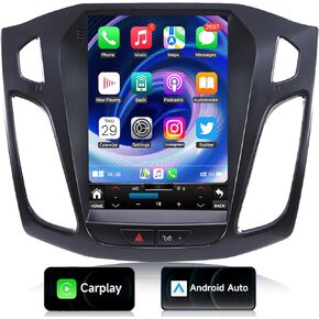 راديو سيارة 5G WiFi 8 Core 4GRAM 64G ROM Android 13 لسيارة Ford Focus 2012-2018، ستيريو سيارة بشاشة لمس IPS مقاس 10.4 بوصة مع Carplay/Android Auto، WiFi Bluetooth GPS Navigation FM EQ SWC