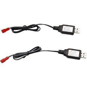 Blomiky 7.2V JST Plug USB Charger Cable for TR-211 TR-215 550 15 Channel RC Excavator 7.2V NiCd or NiMh Rechargeable Battery 7.2V JST USB