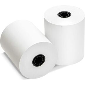 (32 Rolls) 3 1/8 x 180 Thermal Paper Receipt Rolls (60 GSM) fits all Clover POS Cash Register Printers Star Micronics SCP700 TSP100 TSP300 TSP400 TSP500 TSP600 from BuyRegisterRolls