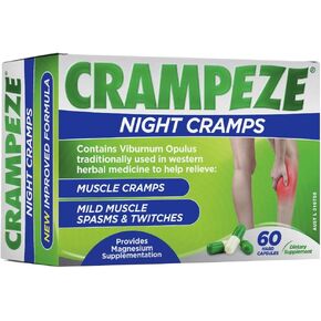 Night Cramps Natural Relief of Muscle Cramps, Spasms & Tired Legs 60 Capsules